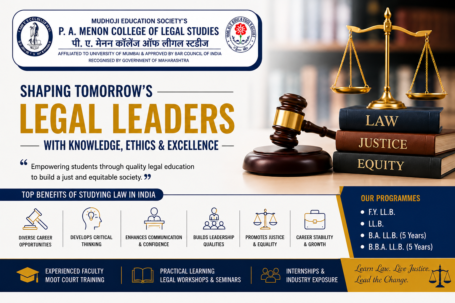 Top LLB Colleges in Mumbai – P.A. Menon College of Legal Studies